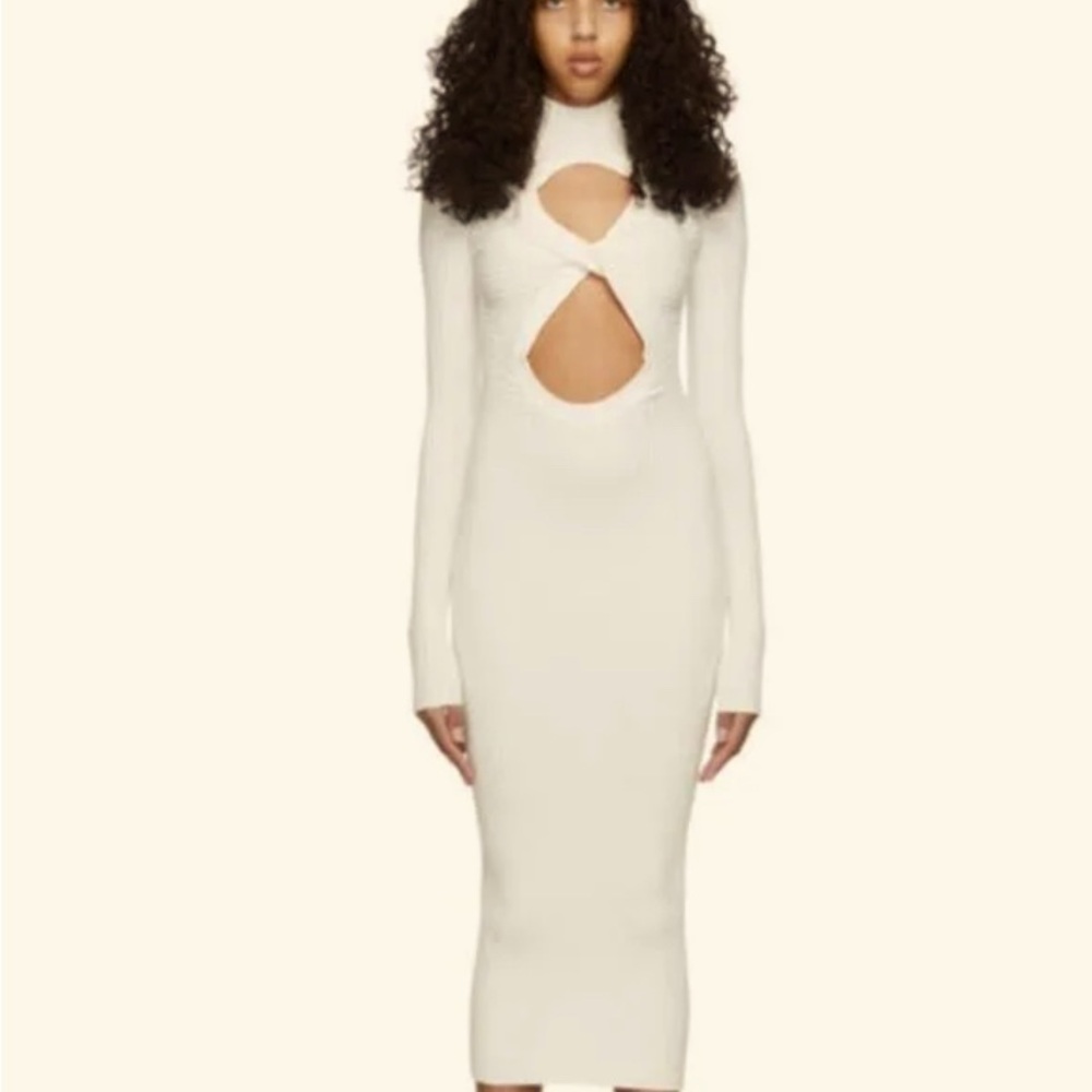 FIGURE 8 REVERSIBLE DRESS in IVORY by Dion Lee. NWT. Size M